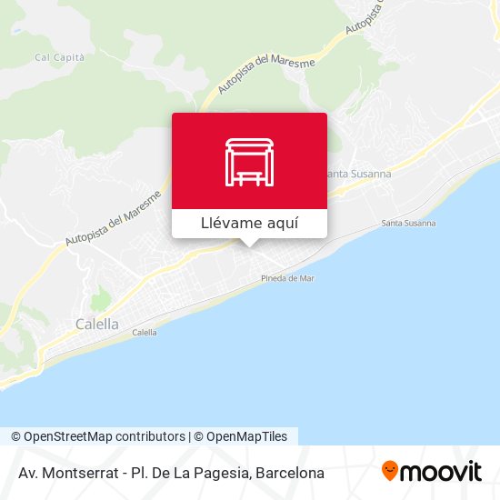 Mapa Av. Montserrat - Pl. De La Pagesia