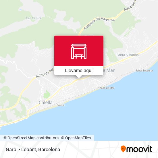 Mapa Garbí - Lepant