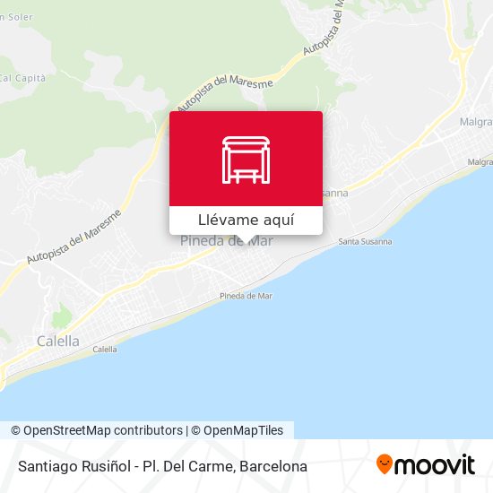 Mapa Santiago Rusiñol - Pl. Del Carme