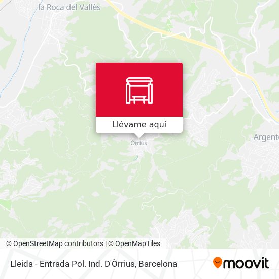 Mapa Lleida - Entrada Pol. Ind. D'Òrrius