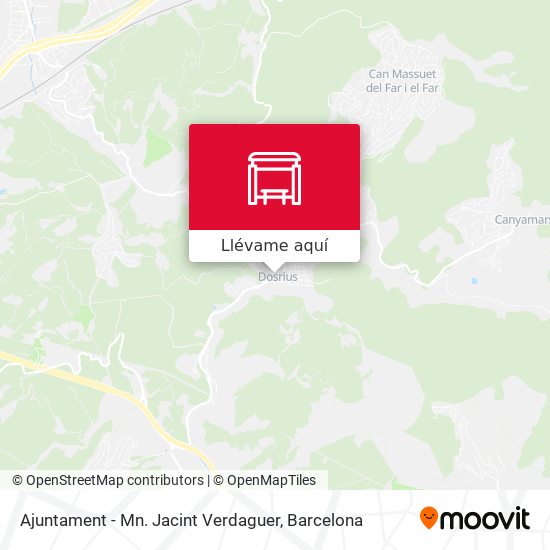 Mapa Ajuntament - Mn. Jacint Verdaguer
