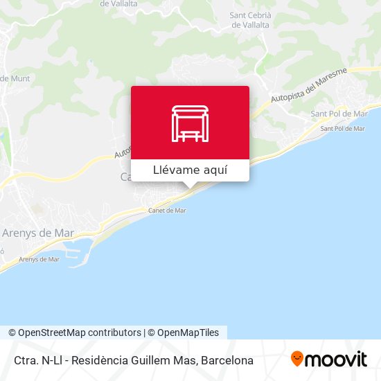 Mapa Ctra. N-Ll - Residència Guillem Mas