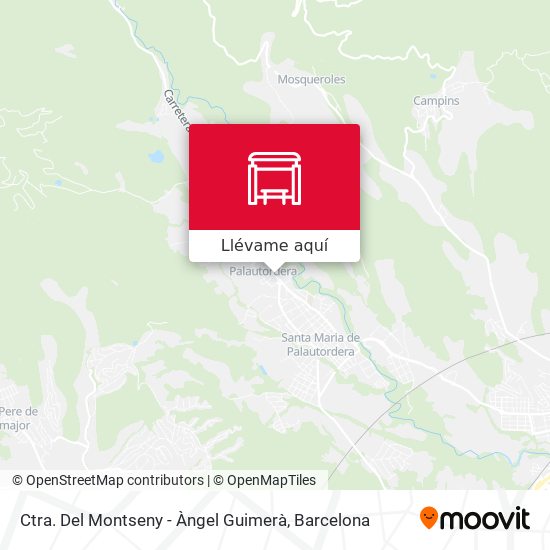 Mapa Ctra. Del Montseny - Àngel Guimerà