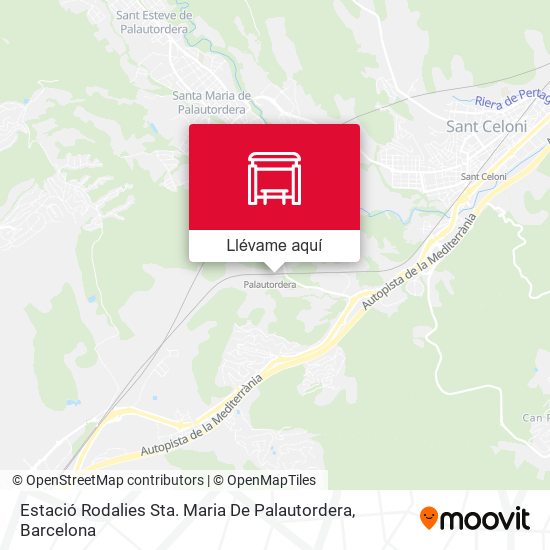 Mapa Estació Rodalies Sta. Maria De Palautordera