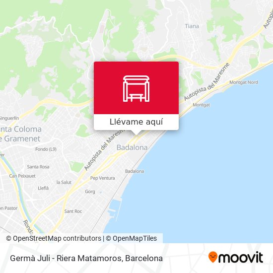 Mapa Germà Juli - Riera Matamoros