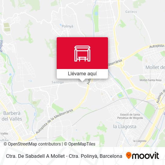 Mapa Ctra. De Sabadell A Mollet - Ctra. Polinyà
