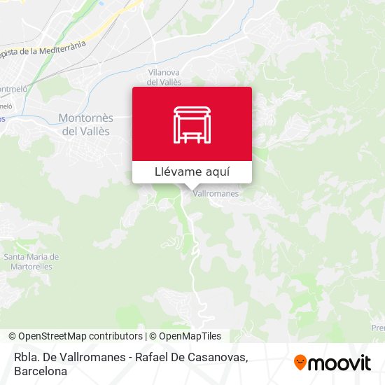 Mapa Rbla. De Vallromanes - Rafael De Casanovas