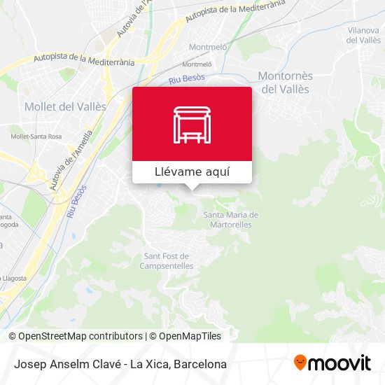 Mapa Josep Anselm Clavé - La Xica