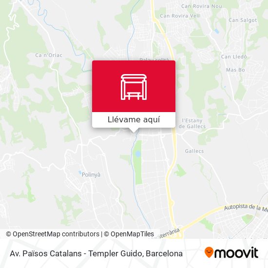 Mapa Av. Països Catalans - Templer Guido
