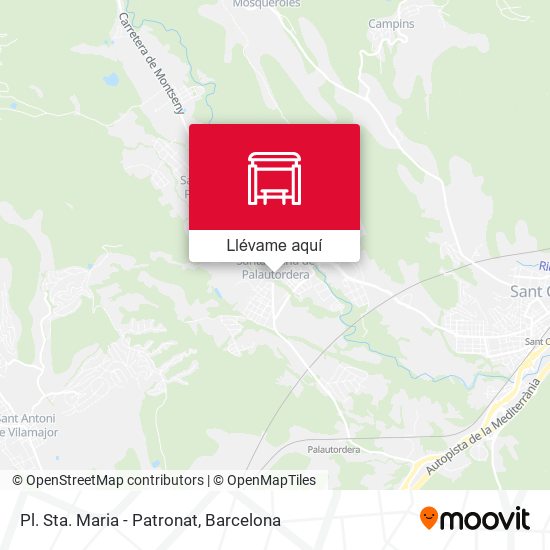 Mapa Pl. Sta. Maria - Patronat