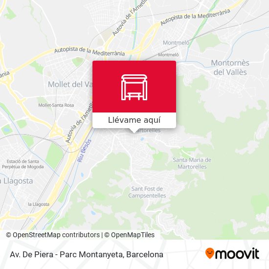 Mapa Av. De Piera - Parc Montanyeta