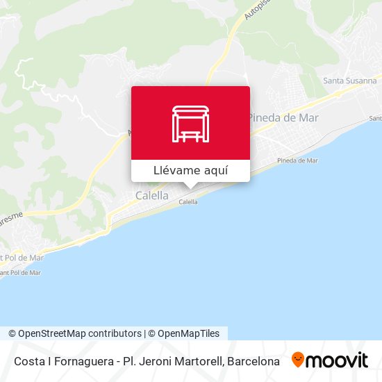 Mapa Costa I Fornaguera - Pl. Jeroni Martorell