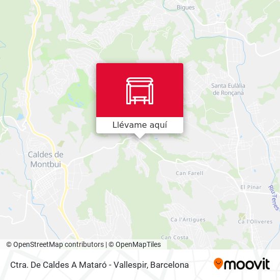 Mapa Ctra. De Caldes A Mataró - Vallespir