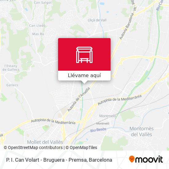 Mapa P. I. Can Volart - Bruguera - Premsa