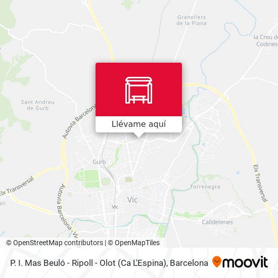 Mapa P. I. Mas Beuló - Ripoll - Olot (Ca L'Espina)