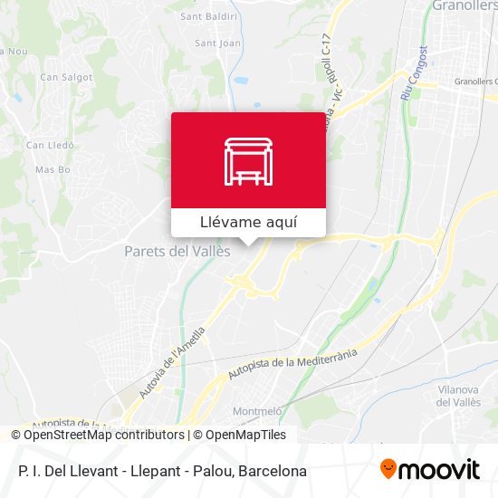 Mapa P. I. Del Llevant - Llepant - Palou