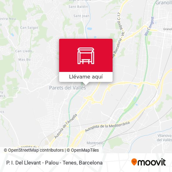 Mapa P. I. Del Llevant - Palou - Tenes