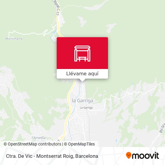 Mapa Ctra. De Vic - Montserrat Roig