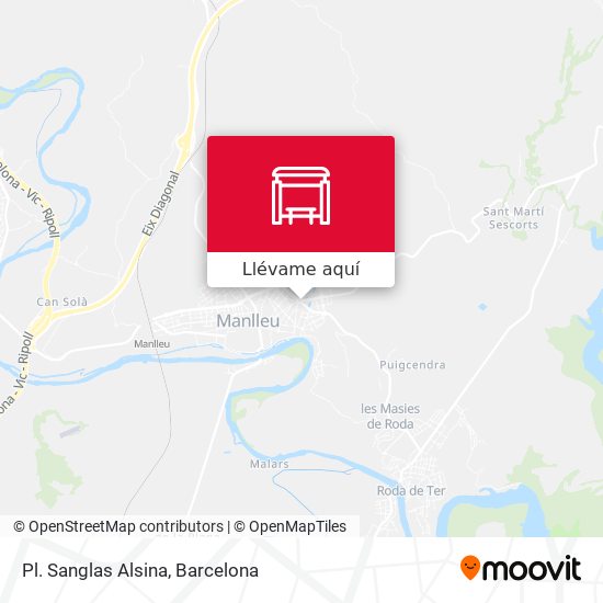 Mapa Pl. Sanglas Alsina
