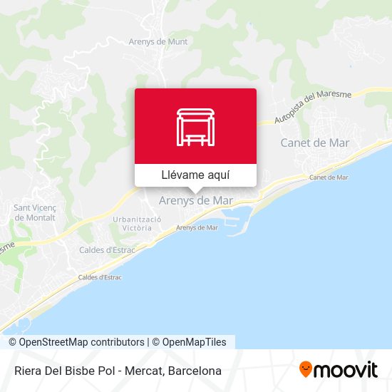 Mapa Riera Del Bisbe Pol - Mercat