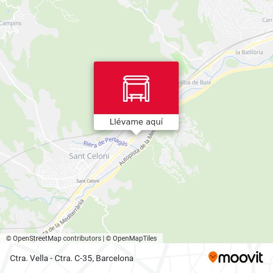 Mapa Ctra. Vella - Ctra. C-35