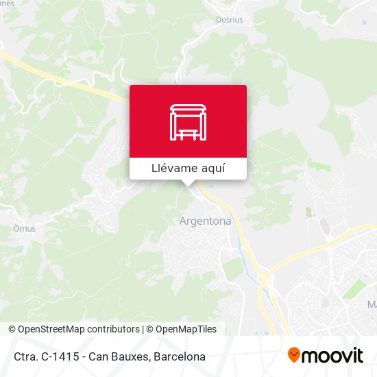 Mapa Ctra. C-1415 - Can Bauxes