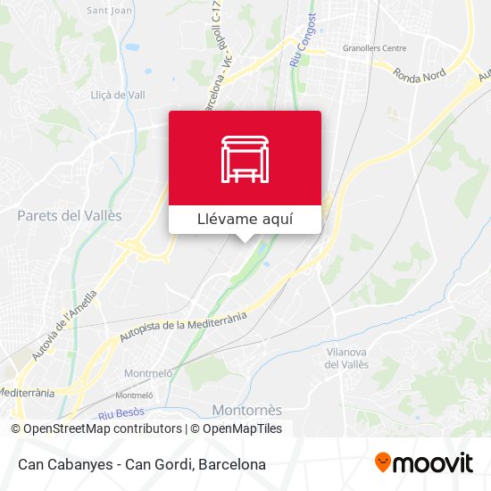Mapa Can Cabanyes - Can Gordi