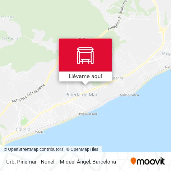 Mapa Urb. Pinemar - Nonell - Miquel Àngel