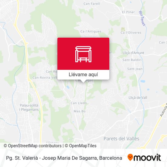 Mapa Pg. St. Valerià - Josep Maria De Sagarra