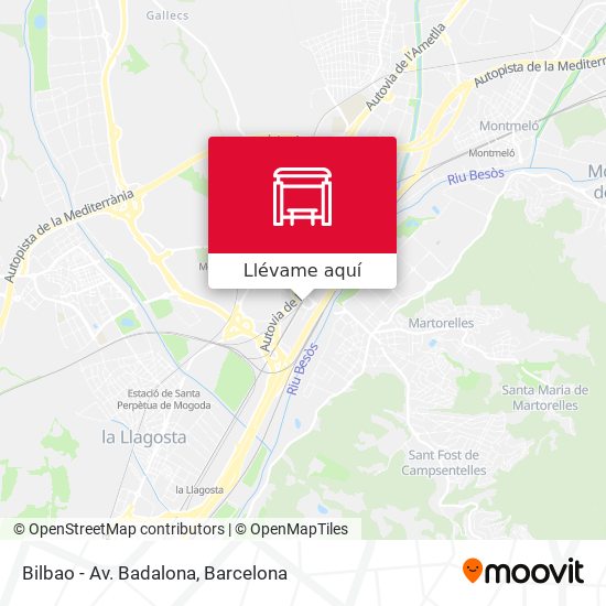Mapa Bilbao - Av. Badalona