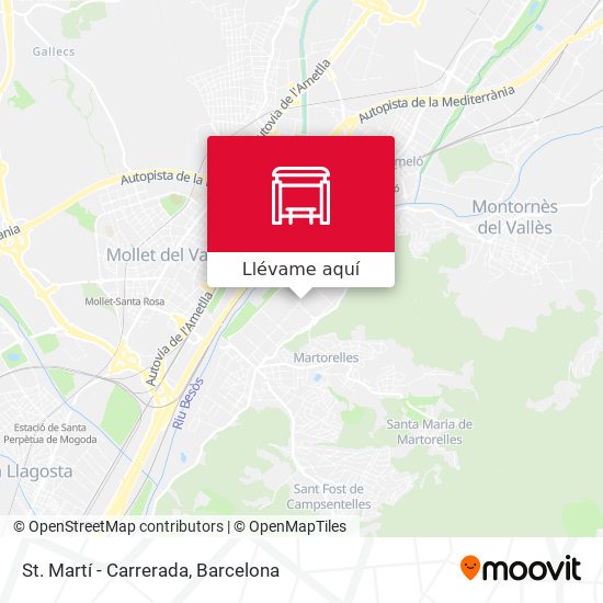 Mapa St. Martí - Carrerada