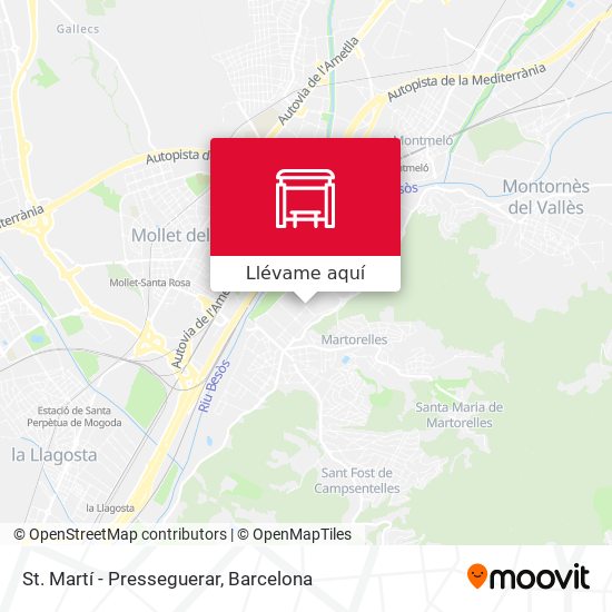 Mapa St. Martí - Presseguerar