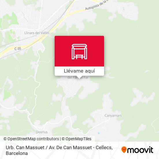 Mapa Urb. Can Massuet / Av. De Can Massuet - Cellecs