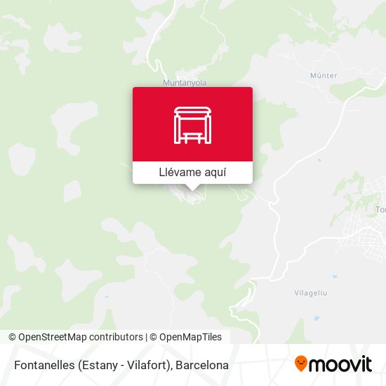 Mapa Fontanelles (Estany - Vilafort)