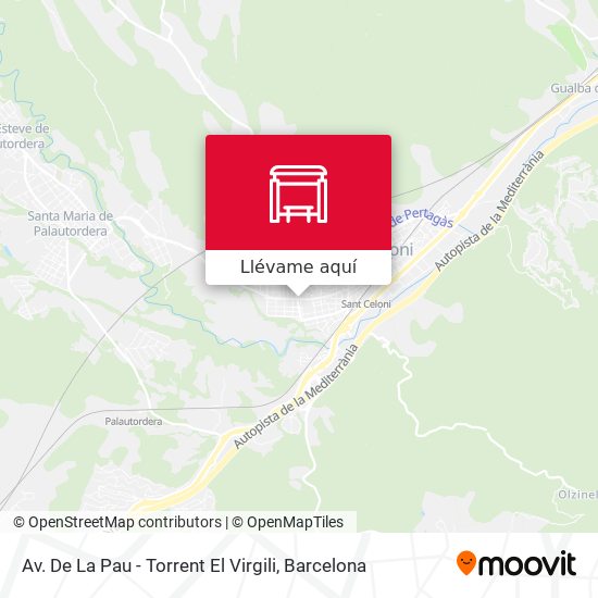 Mapa Av. De La Pau - Torrent El Virgili