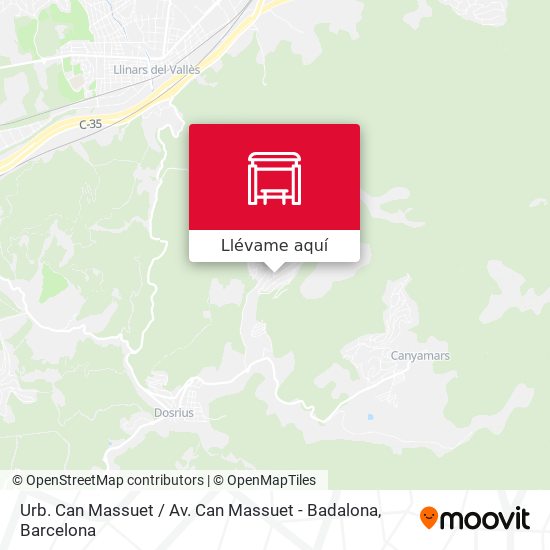 Mapa Urb. Can Massuet / Av. Can Massuet - Badalona