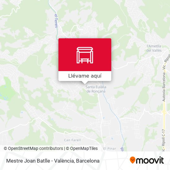 Mapa Mestre Joan Batlle - València