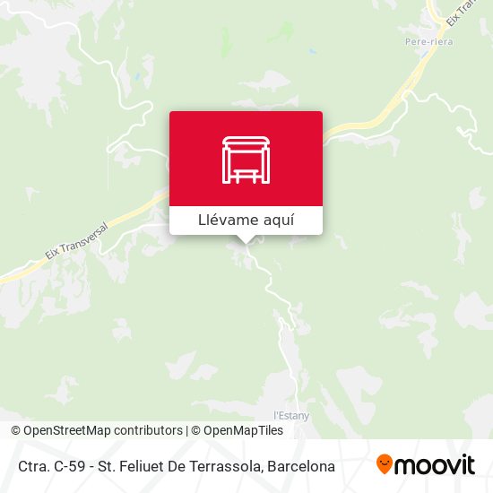 Mapa Ctra. C-59 - St. Feliuet De Terrassola