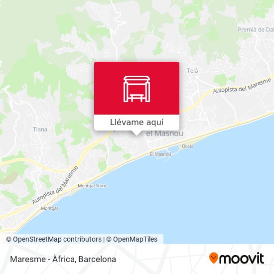 Mapa Maresme - Àfrica
