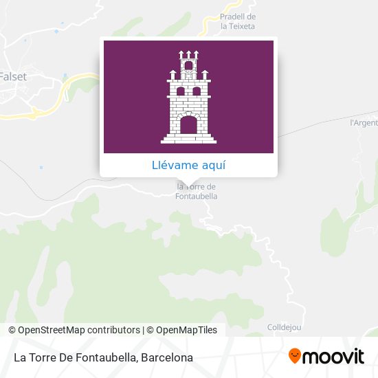 Mapa La Torre De Fontaubella