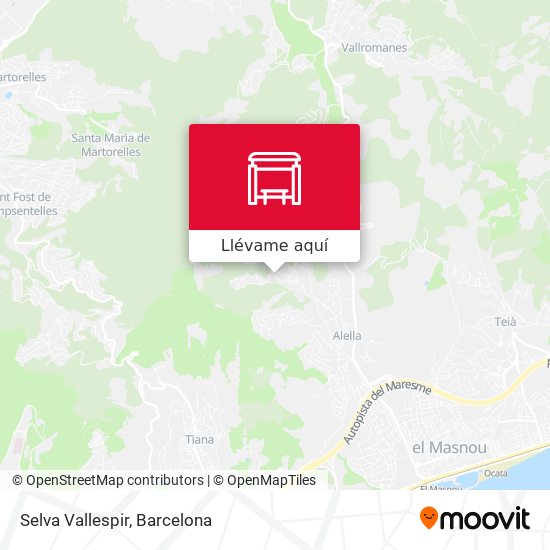 Mapa Selva Vallespir