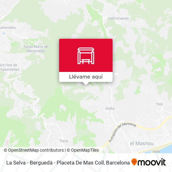 Mapa La Selva - Berguedà - Placeta De Mas Coll