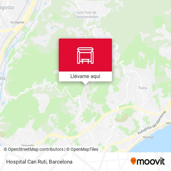 Mapa Hospital Can Ruti