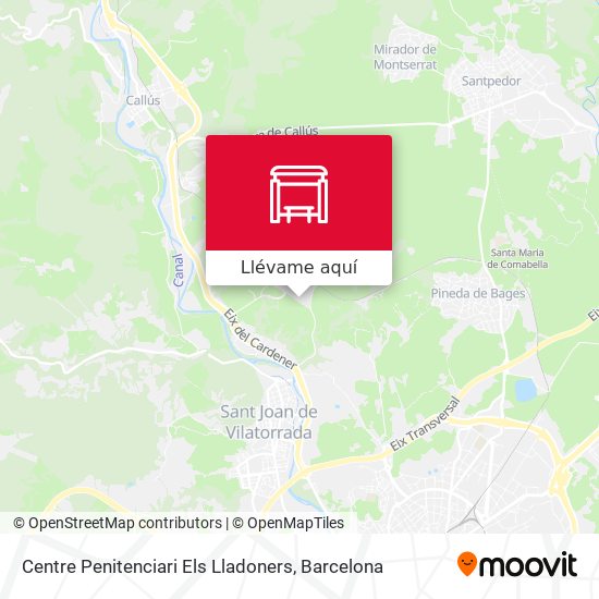 Mapa Centre Penitenciari Els Lladoners