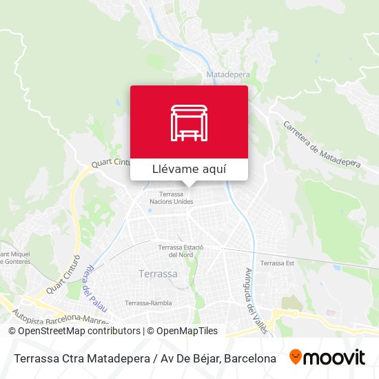 Mapa Terrassa Ctra Matadepera / Av De Béjar