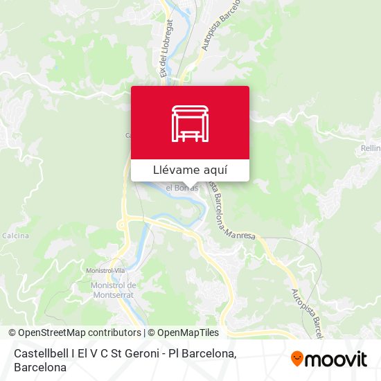 Mapa Castellbell I El V C St Geroni - Pl Barcelona