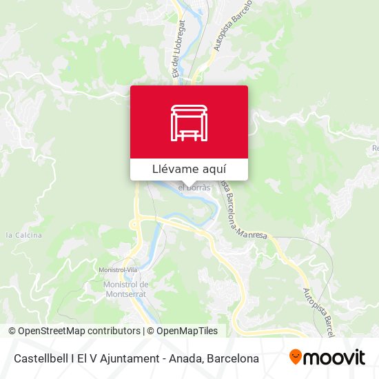 Mapa Castellbell I El V Ajuntament - Anada