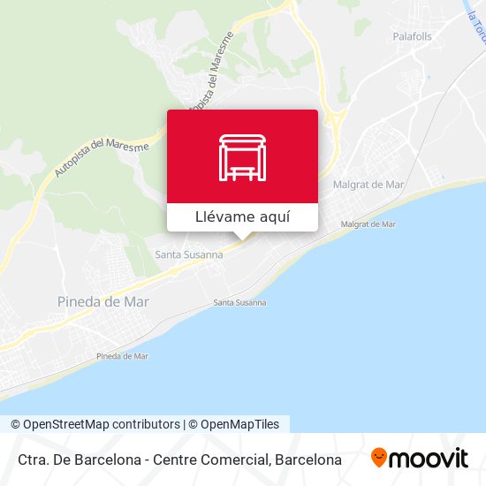 Mapa Ctra. De Barcelona - Centre Comercial