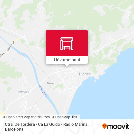 Mapa Ctra. De Tordera - Ca La Guidó - Radio Marina