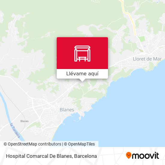 Mapa Hospital Comarcal De Blanes